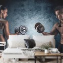 Fototapeta Umięśniony Mężczyzna I Wysportowana Kobieta Flizelina 208x146 FT-3941-VEXL