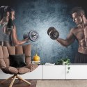 Fototapeta Umięśniony Mężczyzna I Wysportowana Kobieta Flizelina 208x146 FT-3941-VEXL