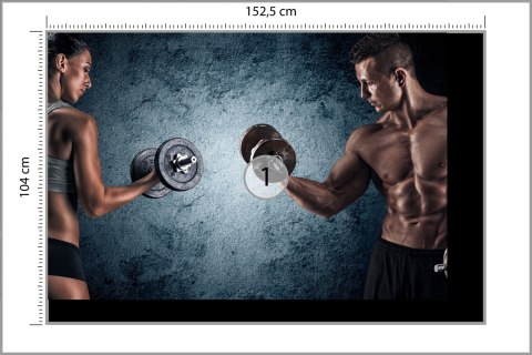 Fototapeta Umięśniony Mężczyzna I Wysportowana Kobieta Vinyl Gładki 152.5x104 FT-3941-VGL