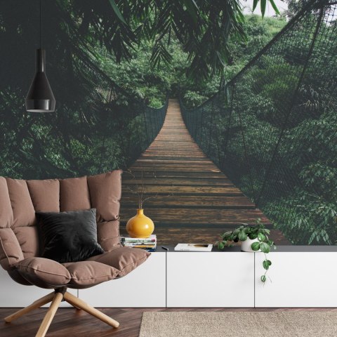 Fototapeta Wiszący Most W Lesie Flizelina 208x146 FT-4050-VEXL