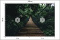 Fototapeta Wiszący Most W Lesie Flizelina 208x146 FT-4050-VEXL
