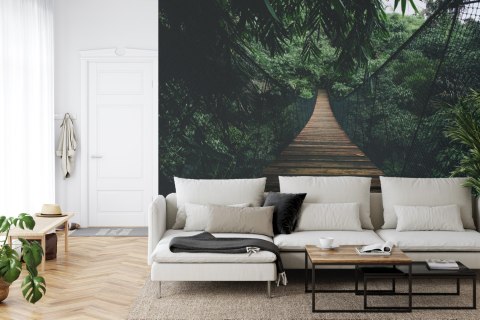 Fototapeta Wiszący Most W Lesie Vinyl Gładki 152.5x104 FT-4050-VGL