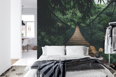 Fototapeta Wiszący Most W Lesie Vinyl Gładki 152.5x104 FT-4050-VGL