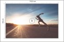 Fototapeta Biegnący Sportowiec Na Drodze 3D Vinyl Gładki 152.5x104 FT-3658-VGL