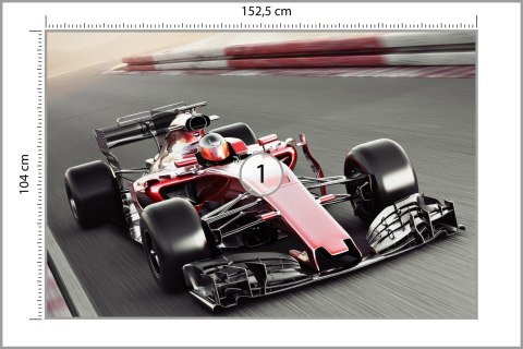Fototapeta Bolid F1 Na Torze Vinyl Gładki 152.5x104 FT-3792-VGL