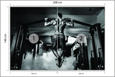 Fototapeta Kulturysta Podczas Flizelina 208x146 FT-3957-VEXL