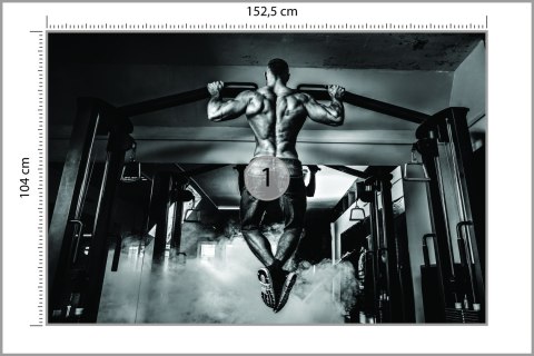 Fototapeta Kulturysta Podczas Vinyl Gładki 152.5x104 FT-3957-VGL