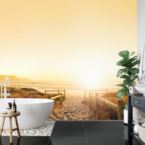 Fototapeta Plaża Zachód Słońca Vinyl Gładki 152.5x104 FT-378-VGL