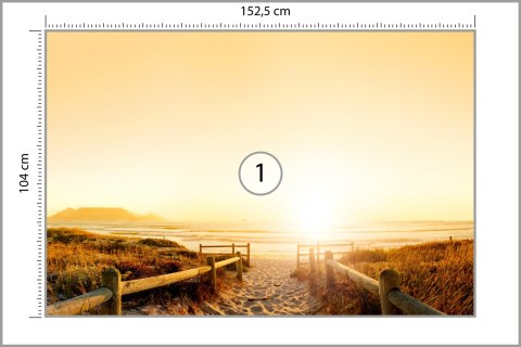 Fototapeta Plaża Zachód Słońca Vinyl Gładki 152.5x104 FT-378-VGL