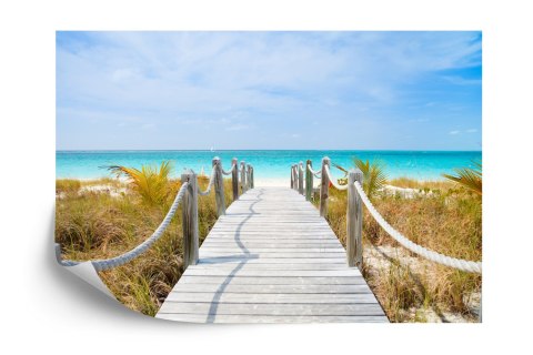 Fototapeta Ścieżka Na Karaibskiej Plaży Vinyl Gładki 152.5x104 FT-4140-VGL