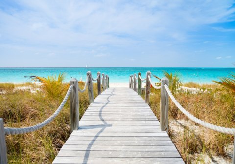 Fototapeta Ścieżka Na Karaibskiej Plaży Vinyl Gładki 152.5x104 FT-4140-VGL