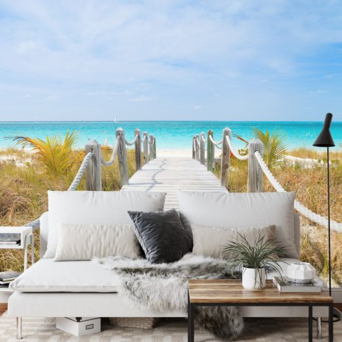 Fototapeta Ścieżka Na Karaibskiej Plaży Vinyl Gładki 152.5x104 FT-4140-VGL