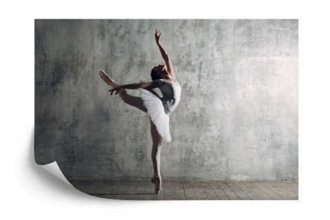 Fototapeta Tańcząca Baletnica Na Tle Betonowej Ściany Flizelina 208x146 FT-3831-VEXL