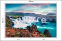Fototapeta Wodospad Godafoss Flizelina 208x146 FT-568-VEXL
