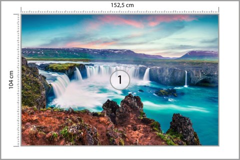 Fototapeta Wodospad Godafoss Vinyl Gładki 152.5x104 FT-568-VGL