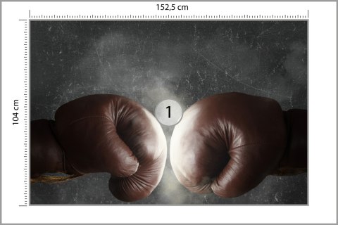 Fototapeta Zderzenie Pięści Bokserów Vinyl Gładki 152.5x104 FT-3419-VGL