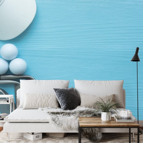 Fototapeta Zestaw Golfowy Na Deskach Vinyl Gładki 152.5x104 FT-3801-VGL