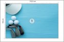 Fototapeta Zestaw Golfowy Na Deskach Vinyl Gładki 152.5x104 FT-3801-VGL