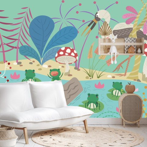 Fototapeta Bajkowe Żaby W Stawie Vinyl Gładki 152.5x104 FT-2743-VGL