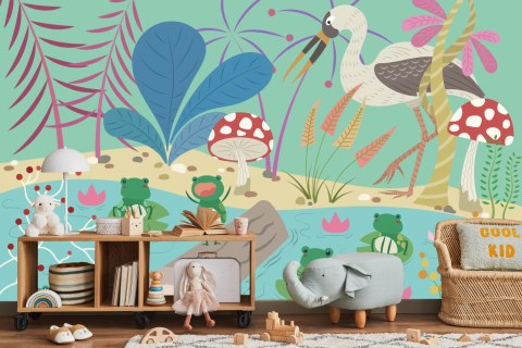 Fototapeta Bajkowe Żaby W Stawie Vinyl Gładki 152.5x104 FT-2743-VGL