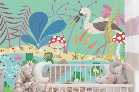 Fototapeta Bajkowe Żaby W Stawie Vinyl Gładki 152.5x104 FT-2743-VGL