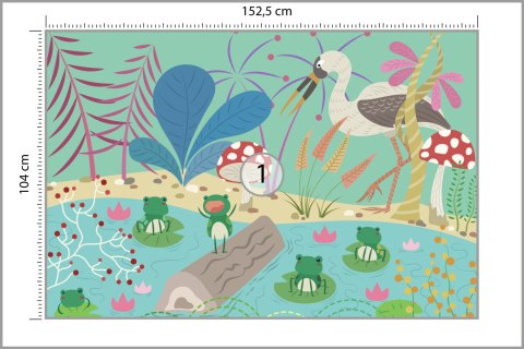 Fototapeta Bajkowe Żaby W Stawie Vinyl Gładki 152.5x104 FT-2743-VGL