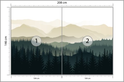 Fototapeta Góry Flizelina 208x146 FT-96-VEXL