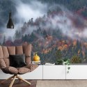 Fototapeta Jesienny Las W Pięknej Mgle Vinyl Gładki 152.5x104 FT-4044-VGL