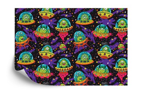 Fototapeta Kolorowe Zwariowane Ufo Flizelina 208x146 FT-2384-VEXL