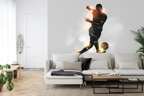 Fototapeta Piłkarz Strzelający Gola Vinyl Gładki 152.5x104 FT-3353-VGL