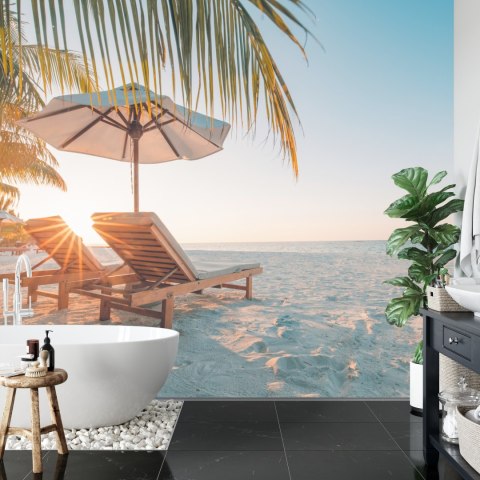 Fototapeta Plaża Zachód Słońca Flizelina 208x146 FT-386-VEXL