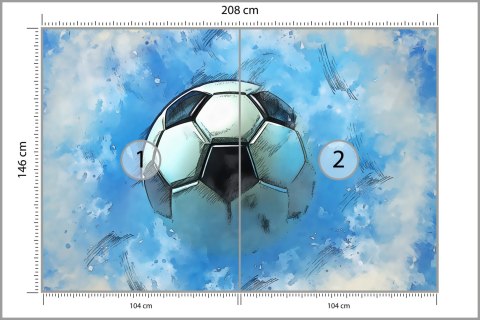 Fototapeta Sport, Piłka 3D Flizelina 208x146 FT-1935-VEXL