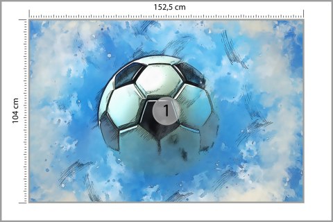 Fototapeta Sport, Piłka 3D Vinyl Gładki 152.5x104 FT-1935-VGL