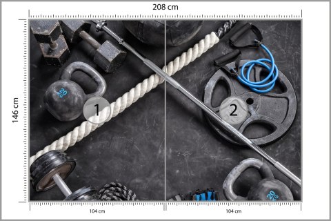 Fototapeta Sprzęt Sportowy Do Ćwiczeń Flizelina 208x146 FT-3962-VEXL