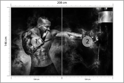 Fototapeta Trenujący Pięściarz Flizelina 208x146 FT-3438-VEXL