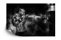 Fototapeta Trenujący Pięściarz Vinyl Gładki 152.5x104 FT-3438-VGL