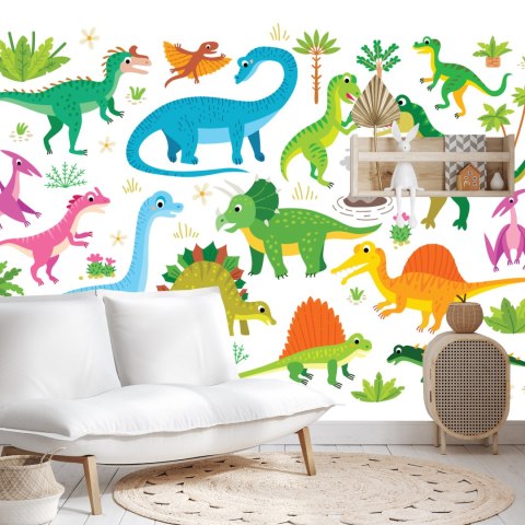 Fototapeta Dinozaury Jak Z Kreskówki Flizelina 208x146 FT-2299-VEXL