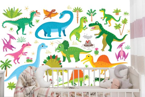 Fototapeta Dinozaury Jak Z Kreskówki Flizelina 208x146 FT-2299-VEXL