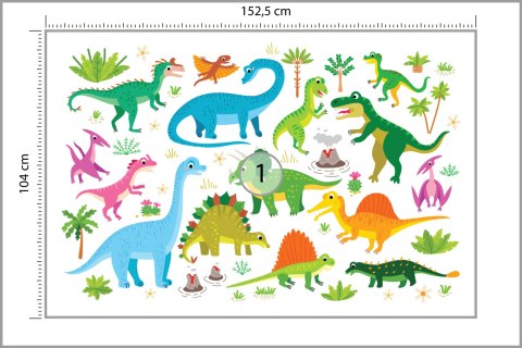 Fototapeta Dinozaury Jak Z Kreskówki Vinyl Gładki 152.5x104 FT-2299-VGL