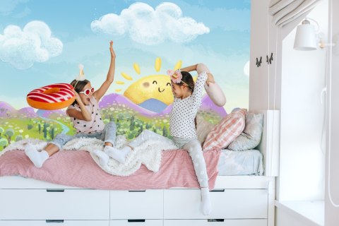 Fototapeta Dla Dzieci - Słoneczny Krajobraz Flizelina 208x146 FT-1126-VEXL