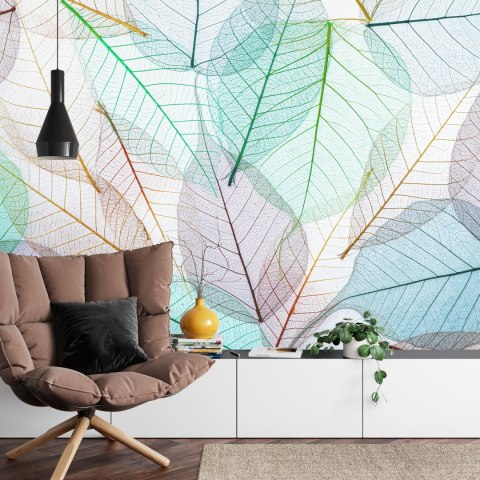 Fototapeta Kolorowe Prześwitujące Liście Vinyl Gładki 152.5x104 FT-3608-VGL