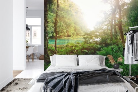 Fototapeta Las Drzewa Woda Flizelina 208x146 FT-285-VEXL