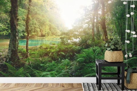 Fototapeta Las Drzewa Woda Vinyl Gładki 152.5x104 FT-285-VGL