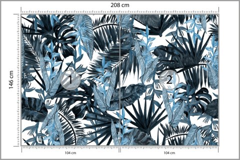 Fototapeta Liście Tropikalne Flizelina 208x146 FT-532-VEXL