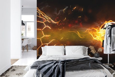 Fototapeta Piłkarska Sportowa Piłka Flizelina 208x146 FT-1293-VEXL