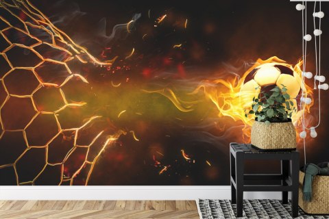 Fototapeta Piłkarska Sportowa Piłka Vinyl Gładki 152.5x104 FT-1293-VGL