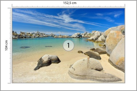 Fototapeta Plaża Morze Skały Vinyl Gładki 152.5x104 FT-381-VGL