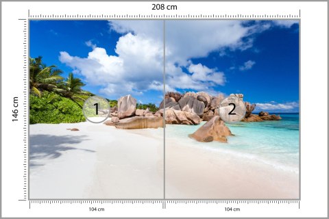 Fototapeta Plaża Ocean Skały Flizelina 208x146 FT-383-VEXL