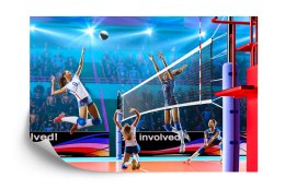 Fototapeta Siatkarki Podczas Meczu Flizelina 208x146 FT-3242-VEXL