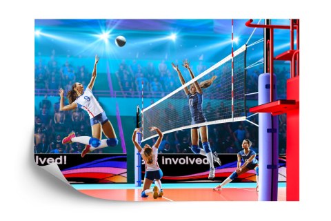 Fototapeta Siatkarki Podczas Meczu Flizelina 208x146 FT-3242-VEXL